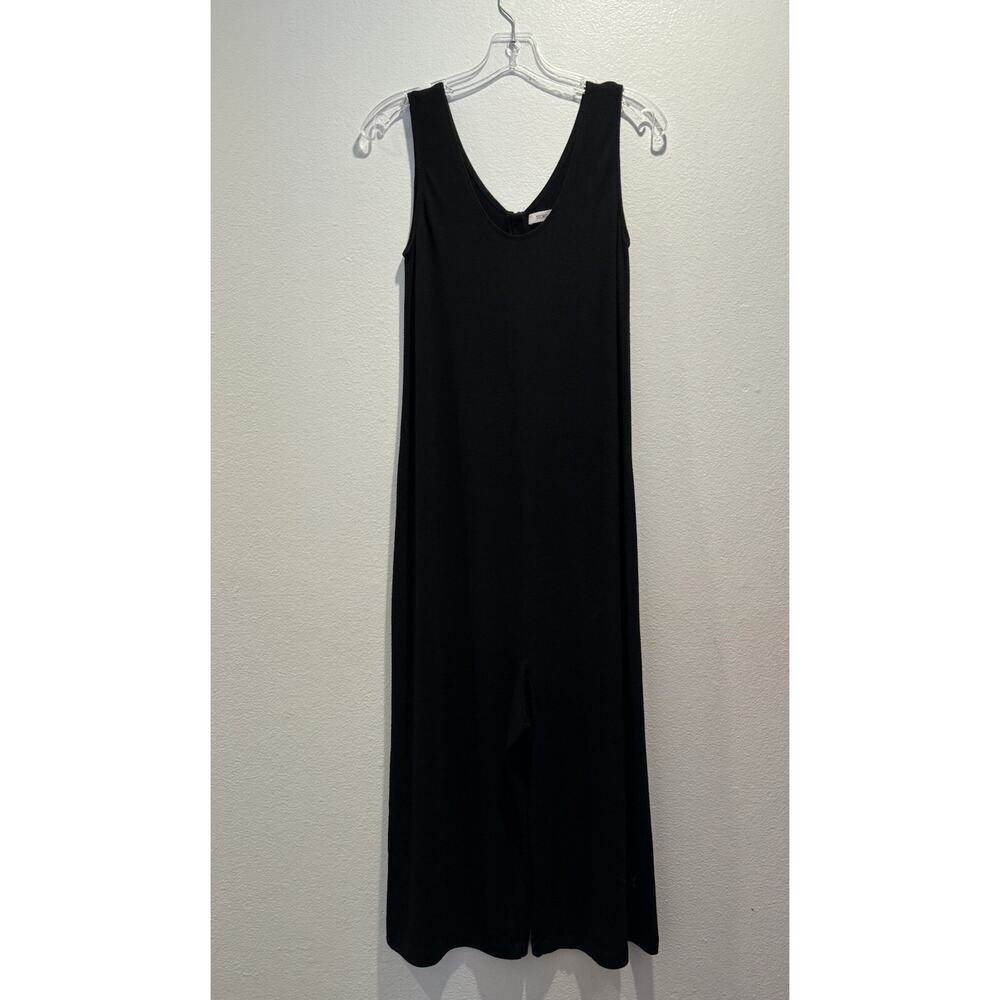 STORQ Women's Size 1 Maternity Jumpsuit Black‎ Sleeveless Travel Comfy READ